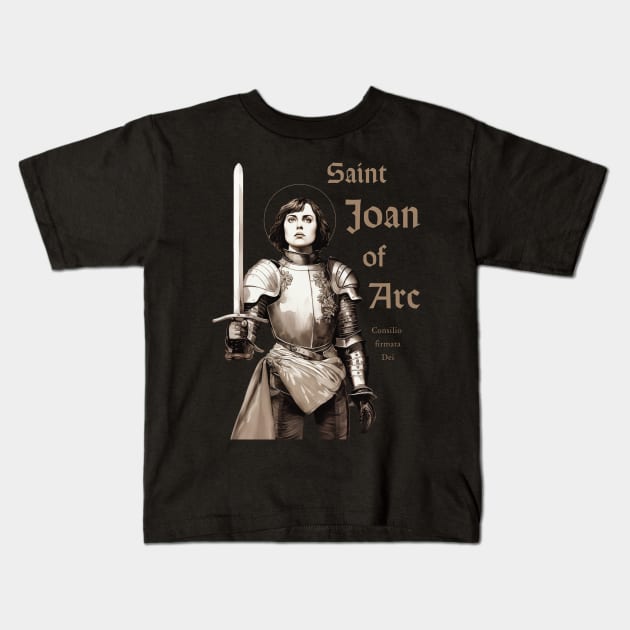 Saint Joan of Arc Kids T-Shirt by Beltschazar